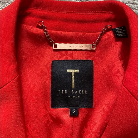 Ted Baker London Anita Aniita Angular Blazer Jacket 1 Button Closure - Picture 3 of 12